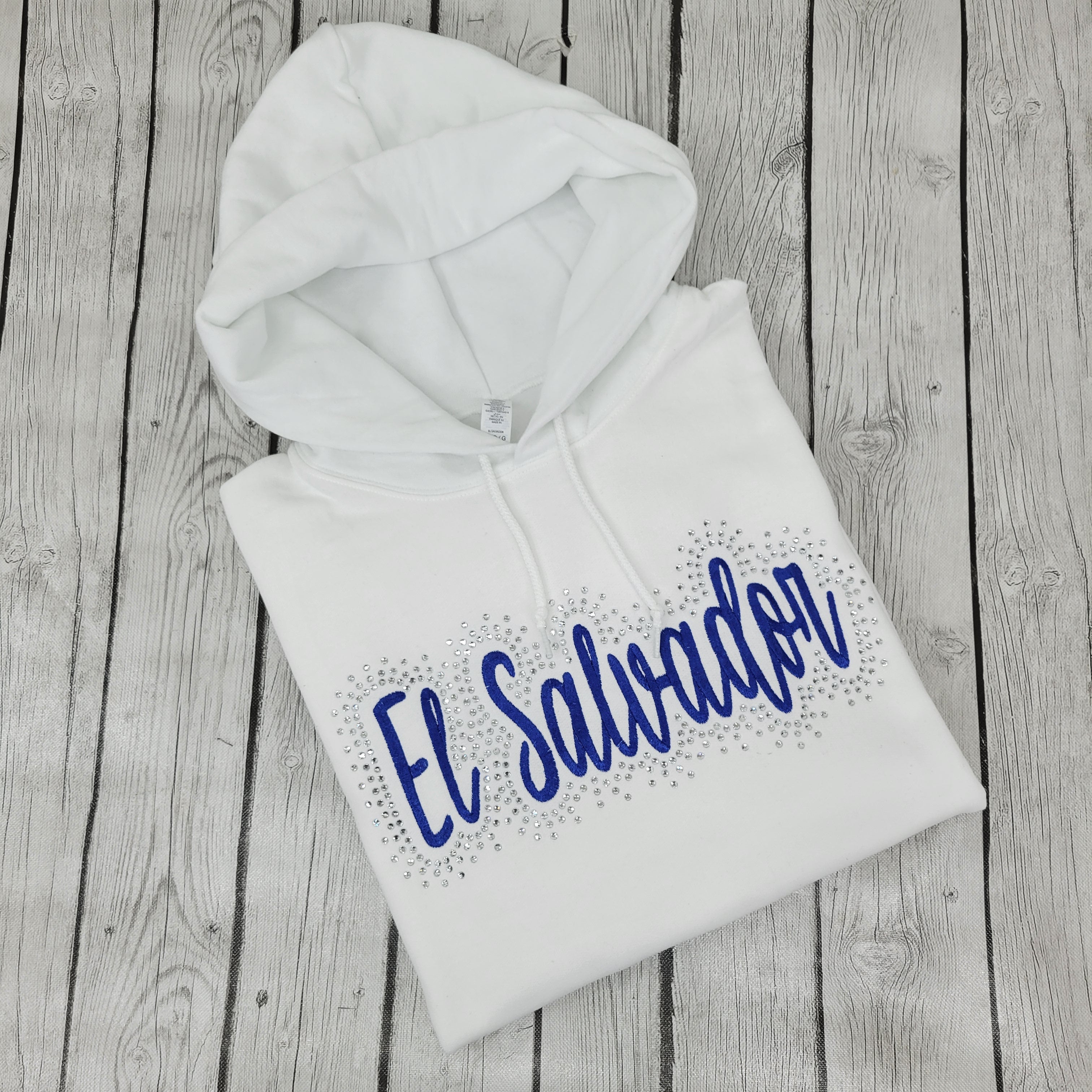 El Salvador Embroidered & Bling Sweatshirt
