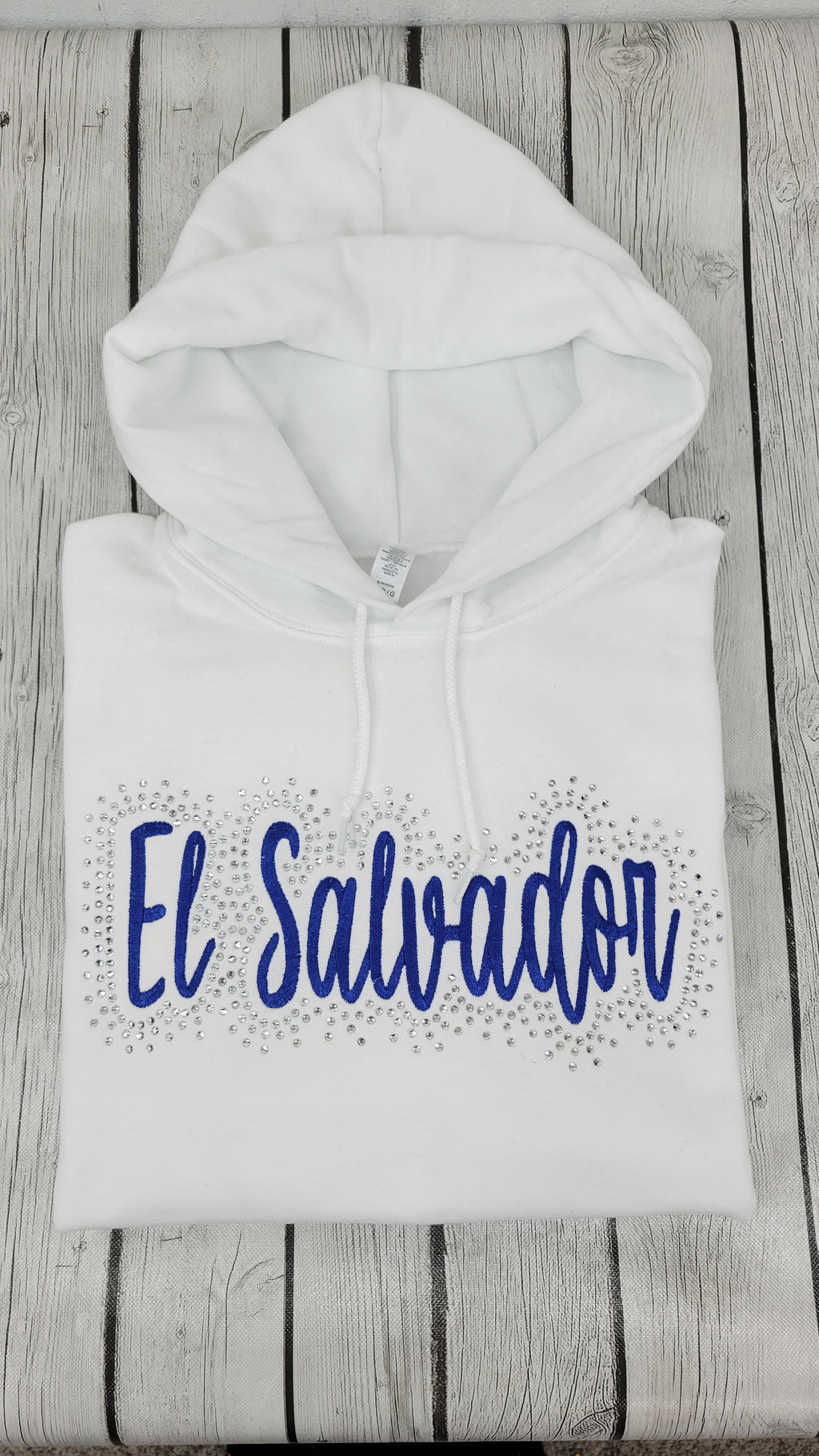 El Salvador Embroidered & Bling Sweatshirt