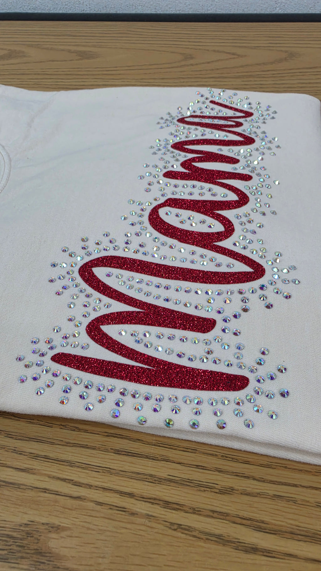 Custom Mama Glitter & Rhinestone Tee